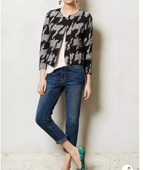 Anthropologie Houndstooth Jacket - Picture 2 of 15
